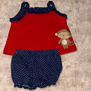 Carter's Red and Navy Baby Top